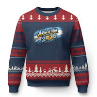 Vintage Argentina Soccer Pride 2026 Graphic Ugly Christmas Sweater