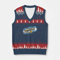 Vintage Argentina Soccer Pride 2026 Graphic V-Neck Knit Sweater Vest