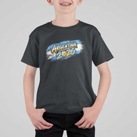 Vintage Argentina Soccer Pride 2026 Graphic T Shirt For Kid
