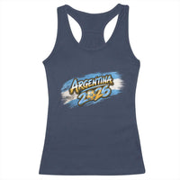 Vintage Argentina Soccer Pride 2026 Graphic Racerback Tank Top