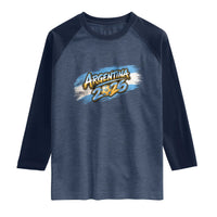 Vintage Argentina Soccer Pride 2026 Graphic Raglan Shirt