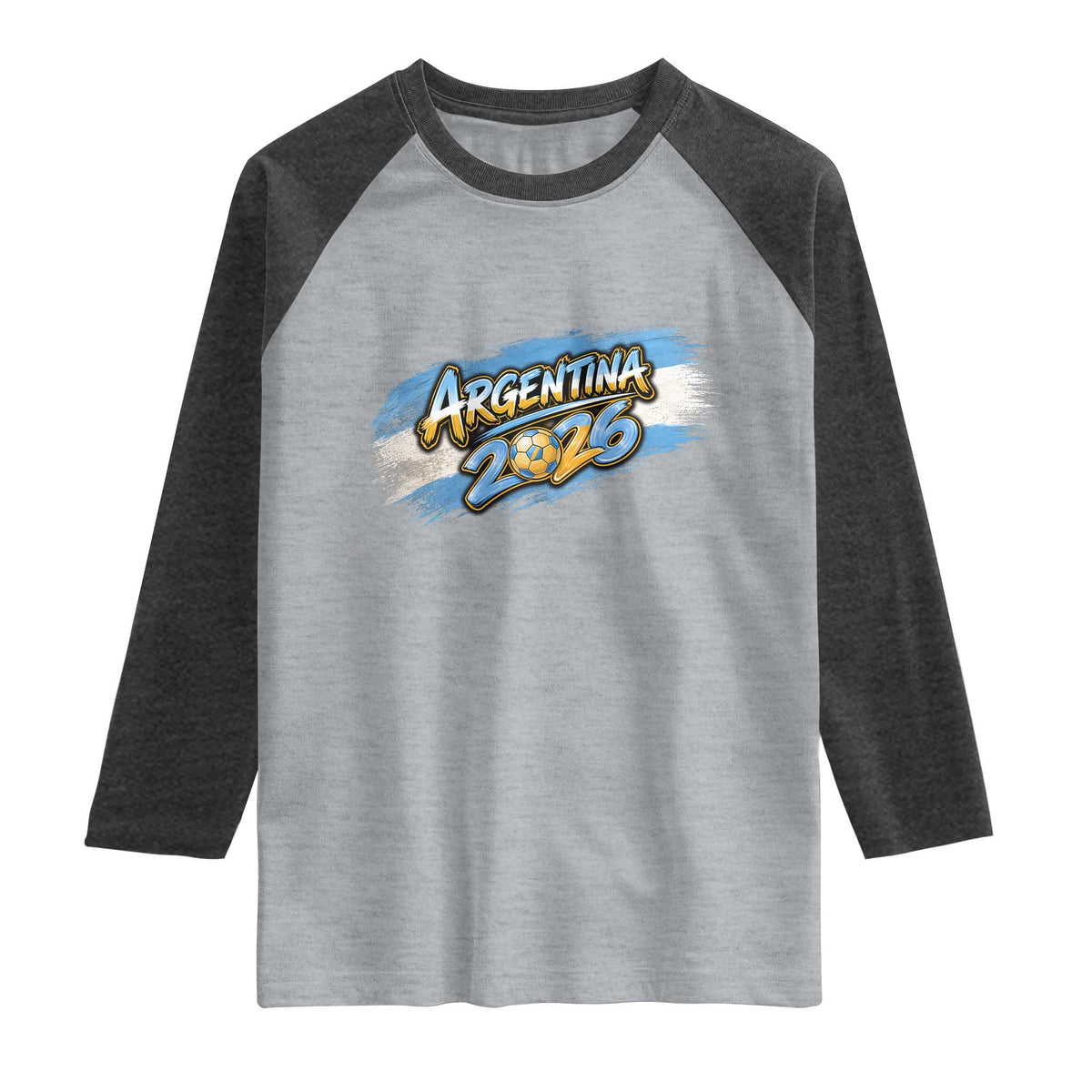 Vintage Argentina Soccer Pride 2026 Graphic Raglan Shirt
