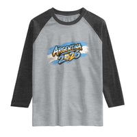 Vintage Argentina Soccer Pride 2026 Graphic Raglan Shirt