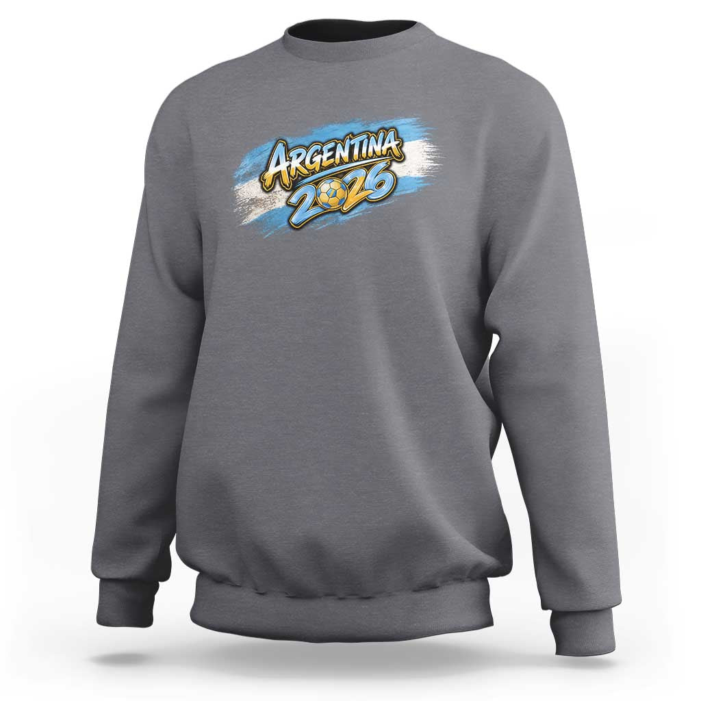 Vintage Argentina Soccer Pride 2026 Graphic Sweatshirt