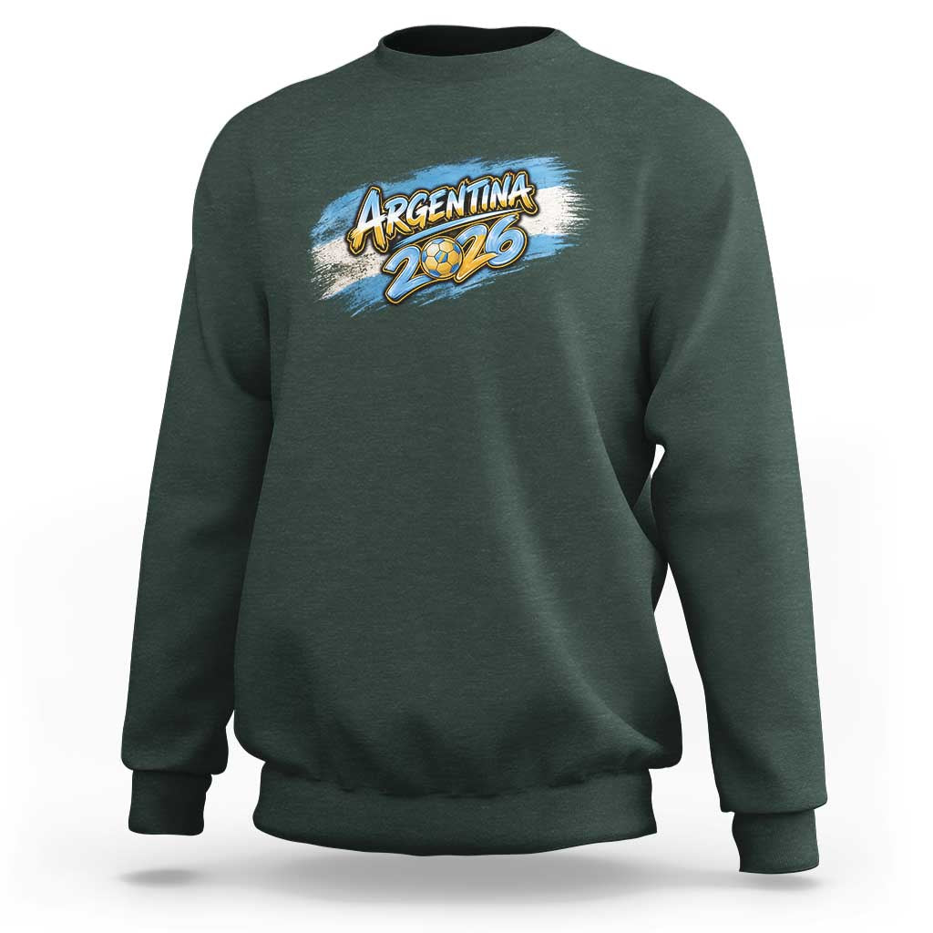 Vintage Argentina Soccer Pride 2026 Graphic Sweatshirt