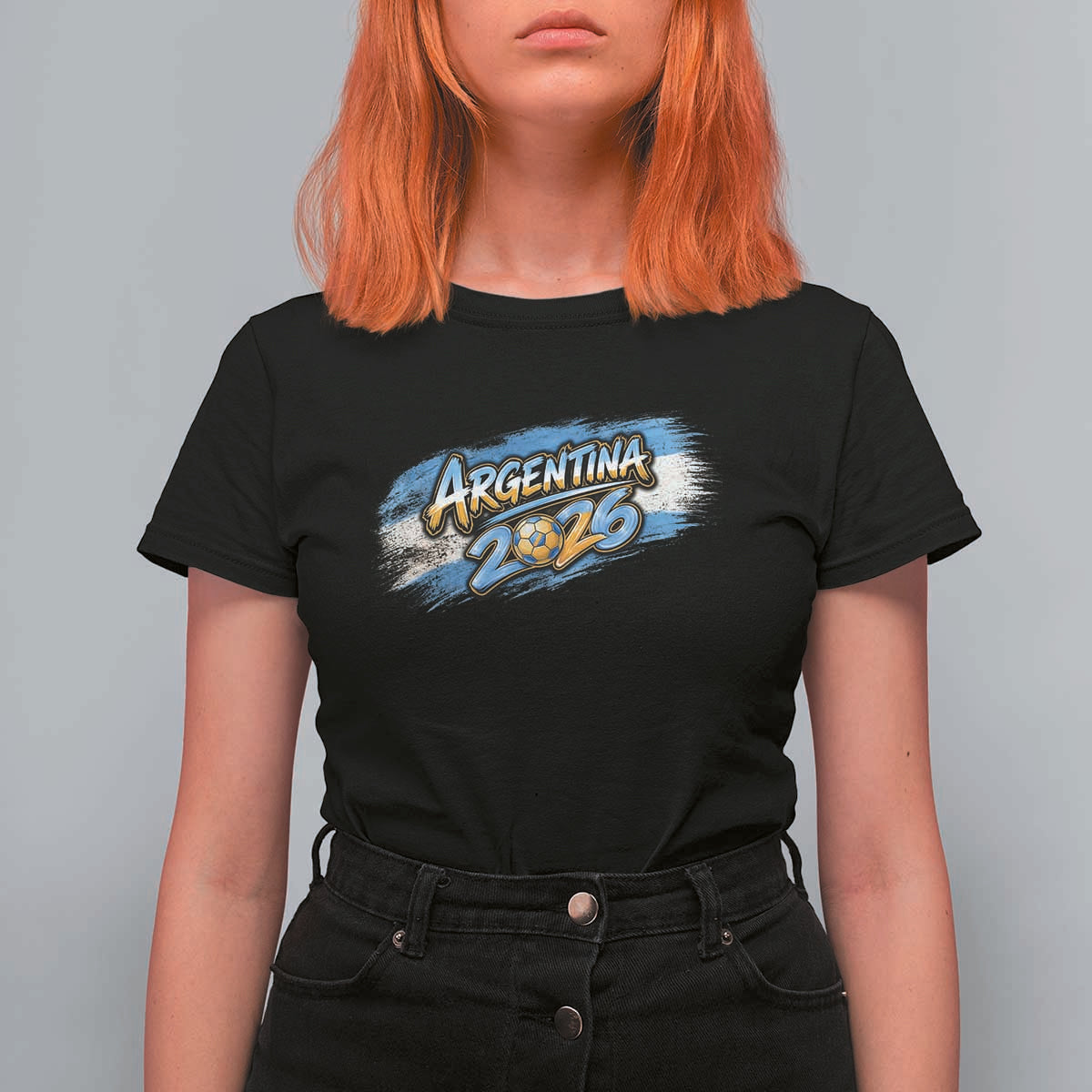 Vintage Argentina Soccer Pride 2026 Graphic T Shirt For Women