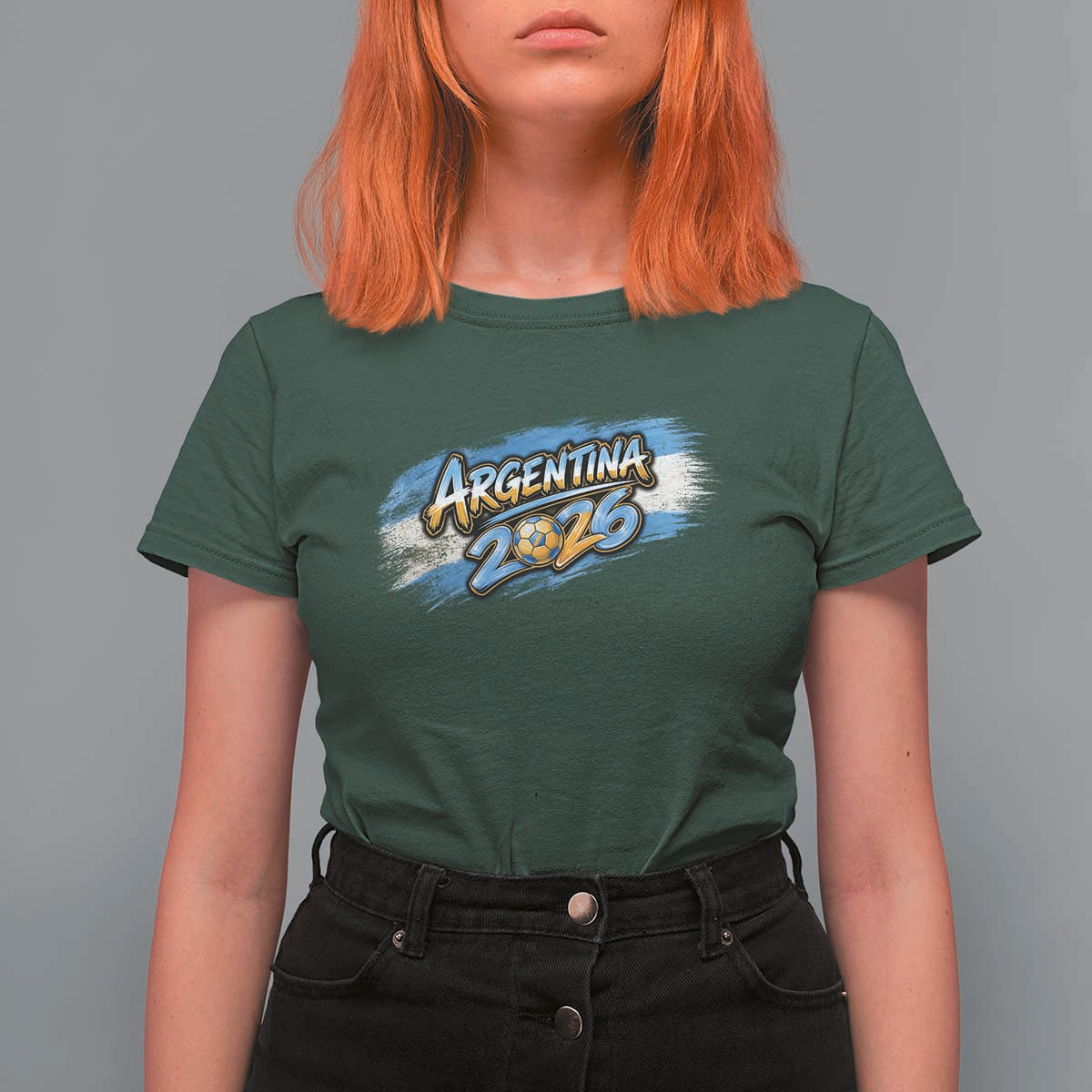 Vintage Argentina Soccer Pride 2026 Graphic T Shirt For Women