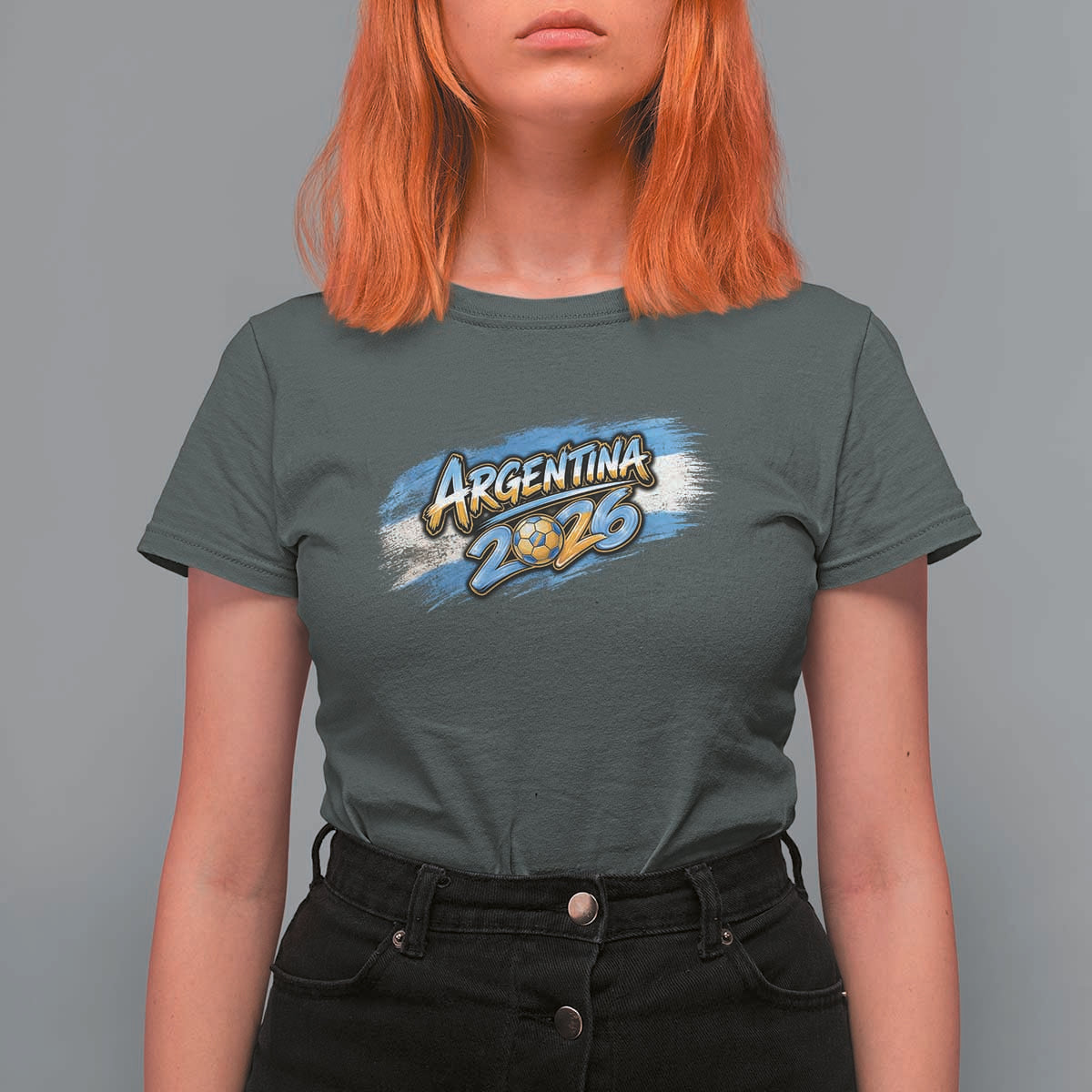 Vintage Argentina Soccer Pride 2026 Graphic T Shirt For Women