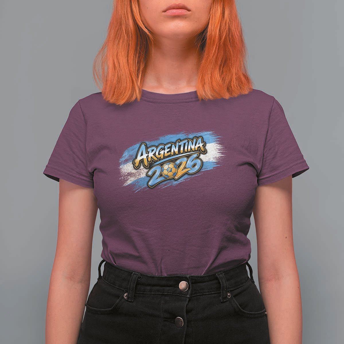 Vintage Argentina Soccer Pride 2026 Graphic T Shirt For Women