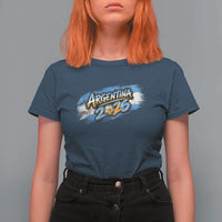 Vintage Argentina Soccer Pride 2026 Graphic T Shirt For Women
