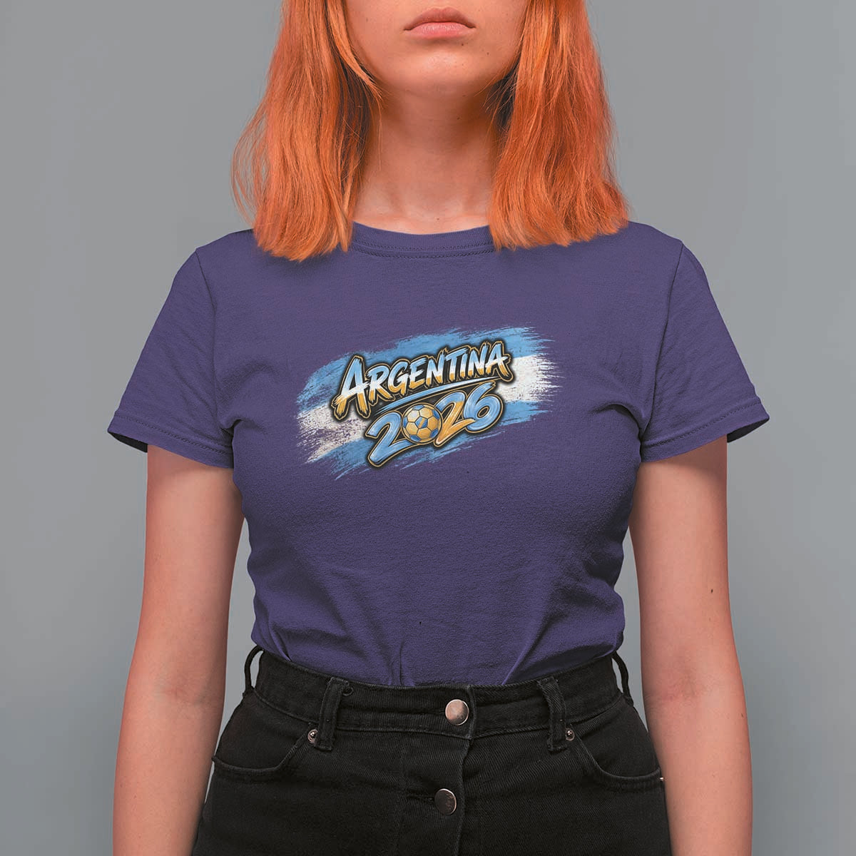 Vintage Argentina Soccer Pride 2026 Graphic T Shirt For Women