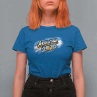Vintage Argentina Soccer Pride 2026 Graphic T Shirt For Women