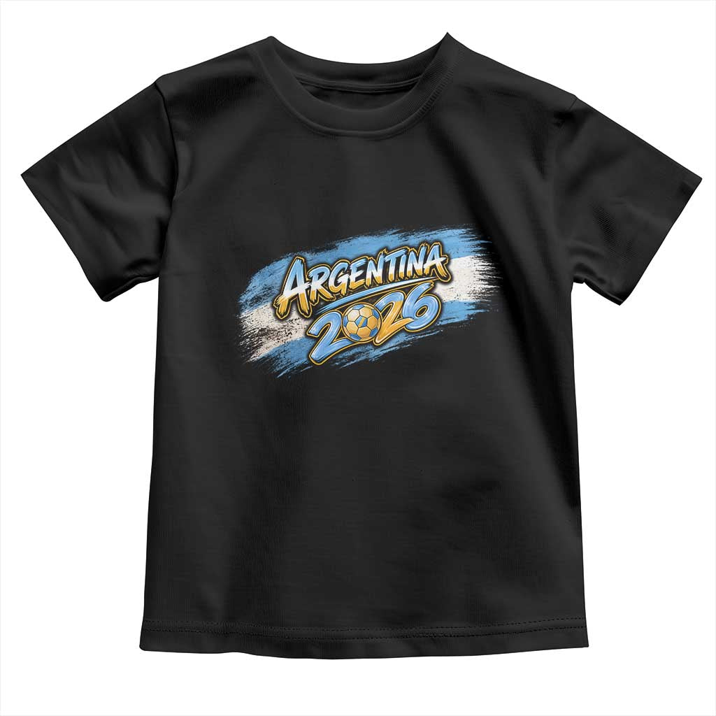 Vintage Argentina Soccer Pride 2026 Graphic Toddler T Shirt
