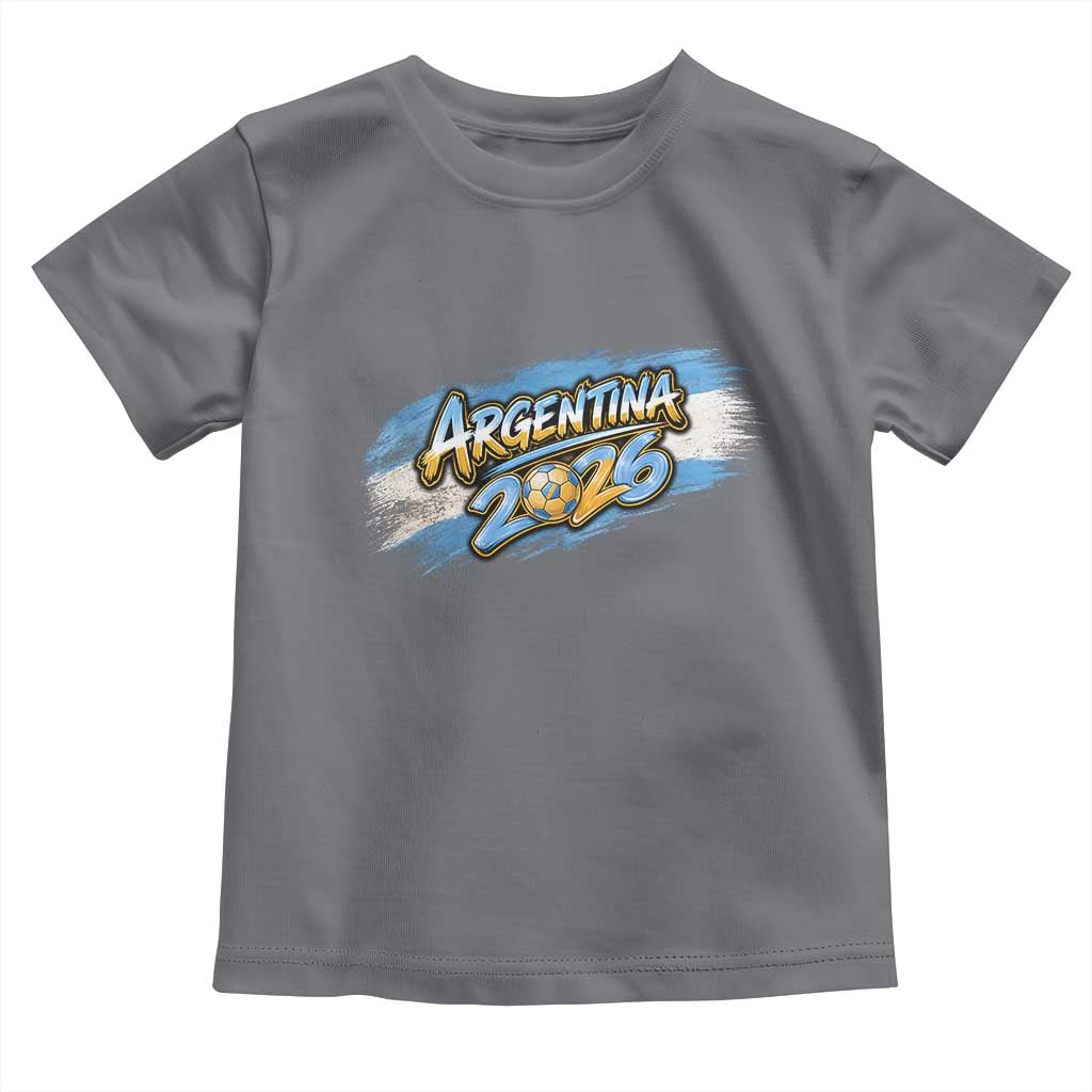 Vintage Argentina Soccer Pride 2026 Graphic Toddler T Shirt