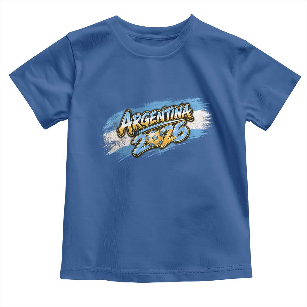 Vintage Argentina Soccer Pride 2026 Graphic Toddler T Shirt