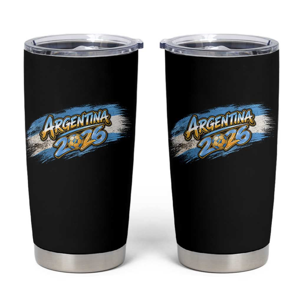 Vintage Argentina Soccer Pride 2026 Graphic Tumbler Cup