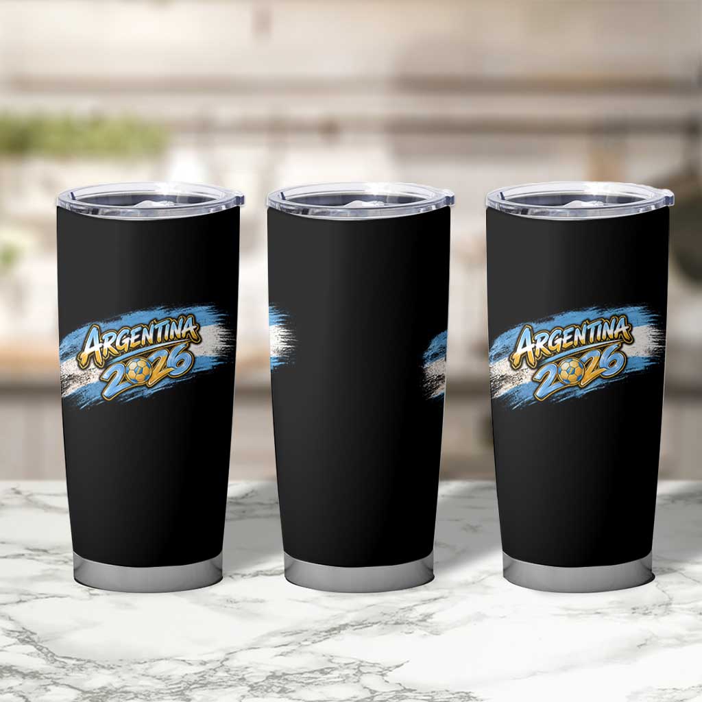 Vintage Argentina Soccer Pride 2026 Graphic Tumbler Cup