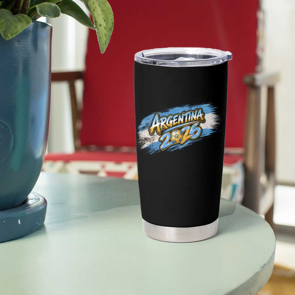 Vintage Argentina Soccer Pride 2026 Graphic Tumbler Cup