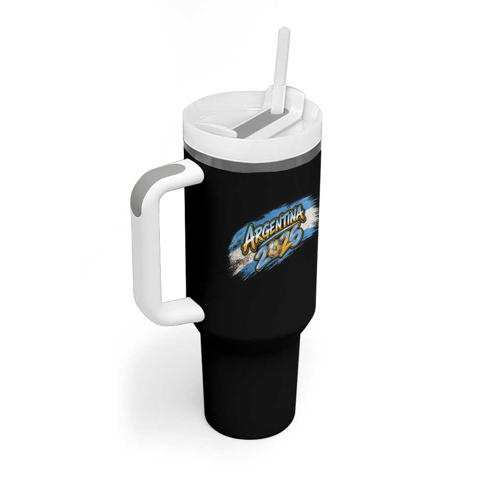 Vintage Argentina Soccer Pride 2026 Graphic Tumbler With Handle