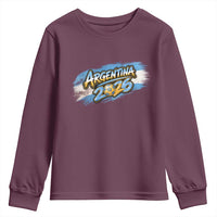 Vintage Argentina Soccer Pride 2026 Graphic Youth Sweatshirt
