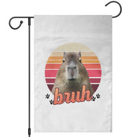 Capybara Lover Garden Flag Funny Bruh Meme Animal Humor Gift - Wonder Print Shop