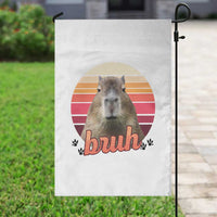 Capybara Lover Garden Flag Funny Bruh Meme Animal Humor Gift - Wonder Print Shop