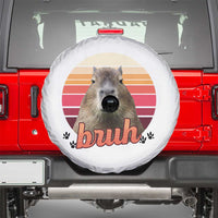 Capybara Lover Spare Tire Cover Funny Bruh Meme Animal Humor Gift - Wonder Print Shop