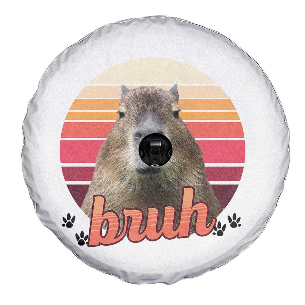 Capybara Lover Spare Tire Cover Funny Bruh Meme Animal Humor Gift - Wonder Print Shop