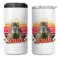 Capybara Lover 4 in 1 Can Cooler Tumbler Funny Bruh Meme Animal Humor Gift