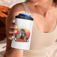 Capybara Lover 4 in 1 Can Cooler Tumbler Funny Bruh Meme Animal Humor Gift