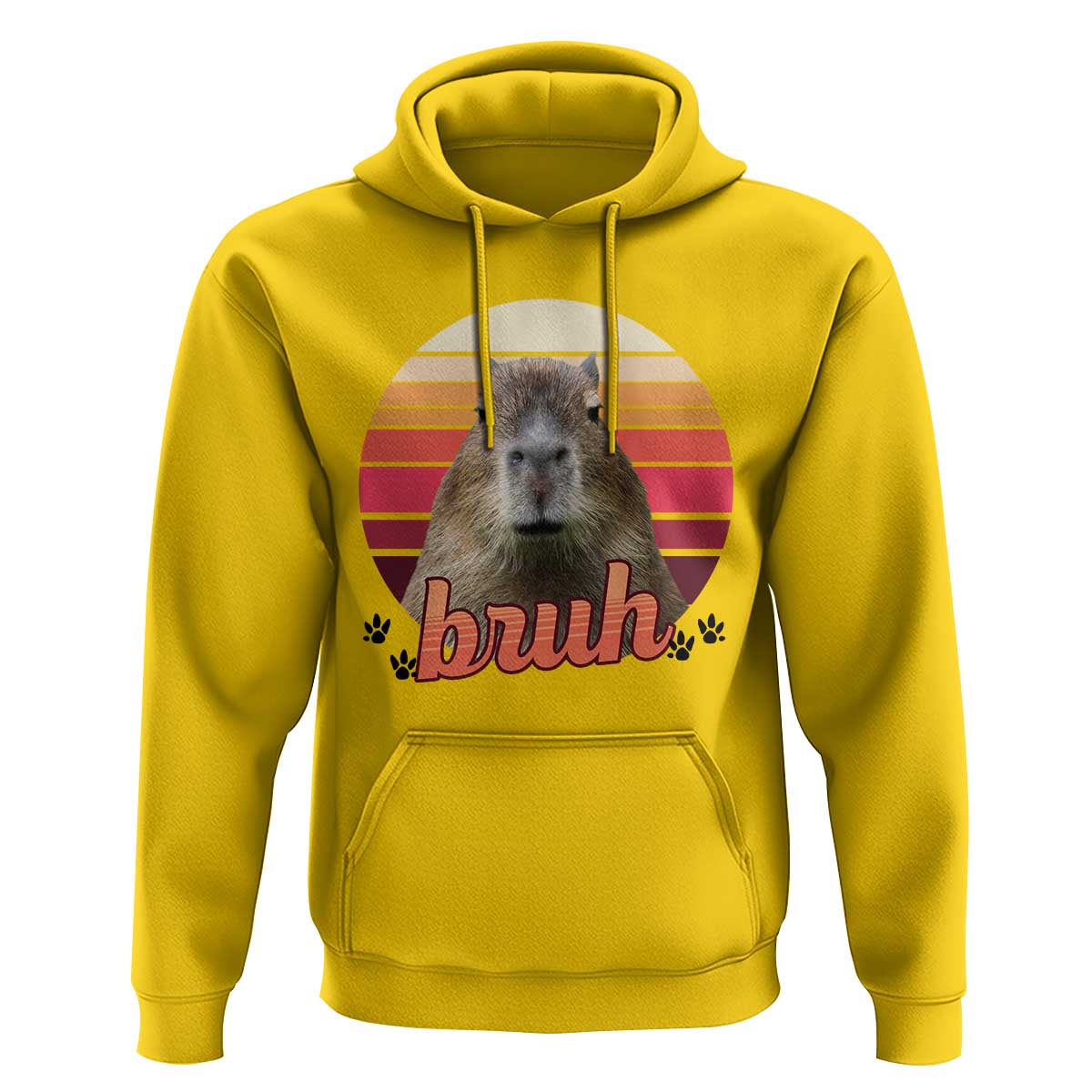 Capybara Lover Hoodie Funny Bruh Meme Animal Humor Gift - Wonder Print Shop