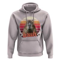 Capybara Lover Hoodie Funny Bruh Meme Animal Humor Gift - Wonder Print Shop
