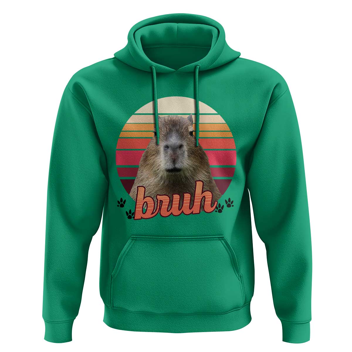 Capybara Lover Hoodie Funny Bruh Meme Animal Humor Gift - Wonder Print Shop