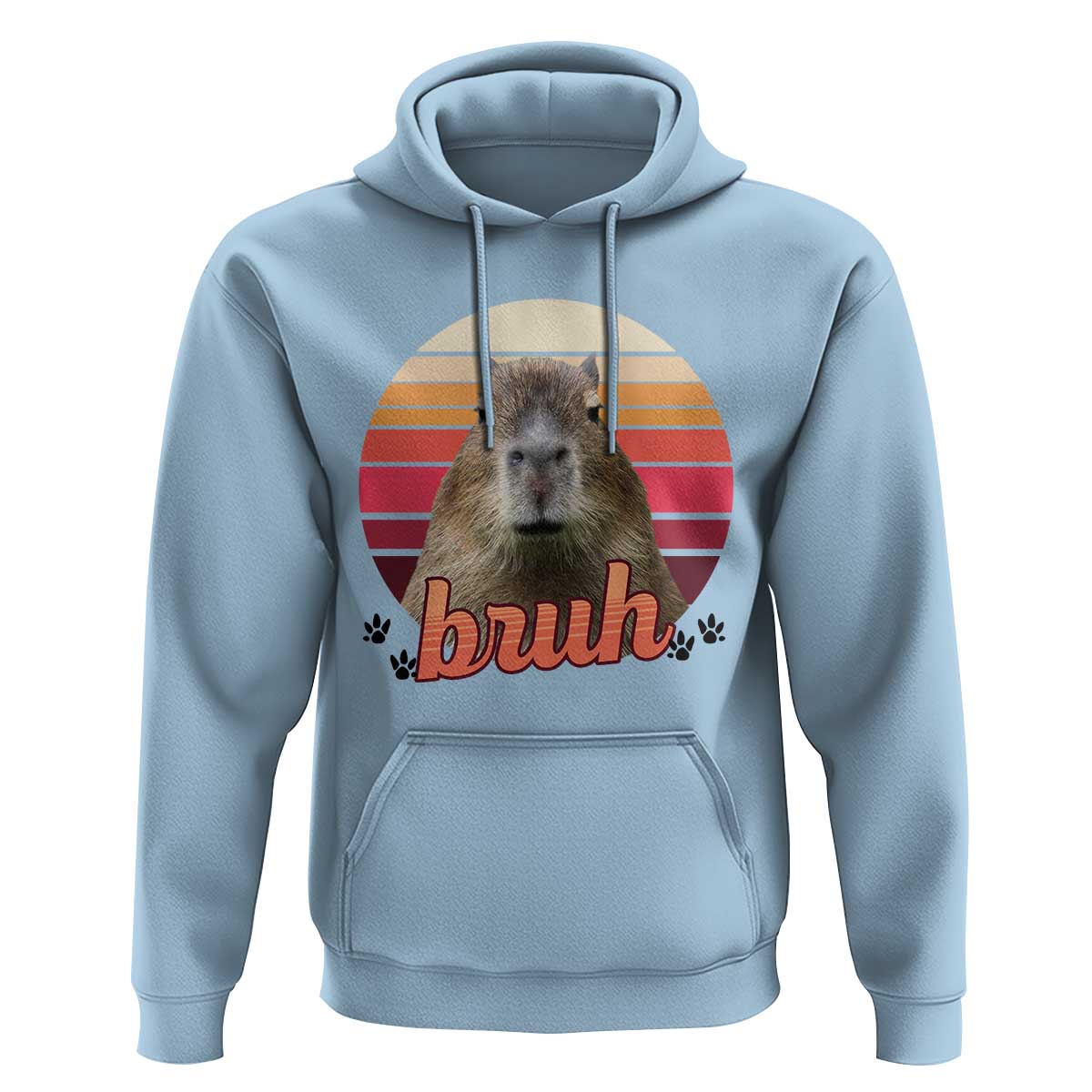 Capybara Lover Hoodie Funny Bruh Meme Animal Humor Gift - Wonder Print Shop