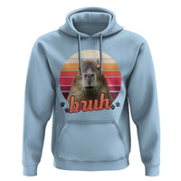 Capybara Lover Hoodie Funny Bruh Meme Animal Humor Gift - Wonder Print Shop