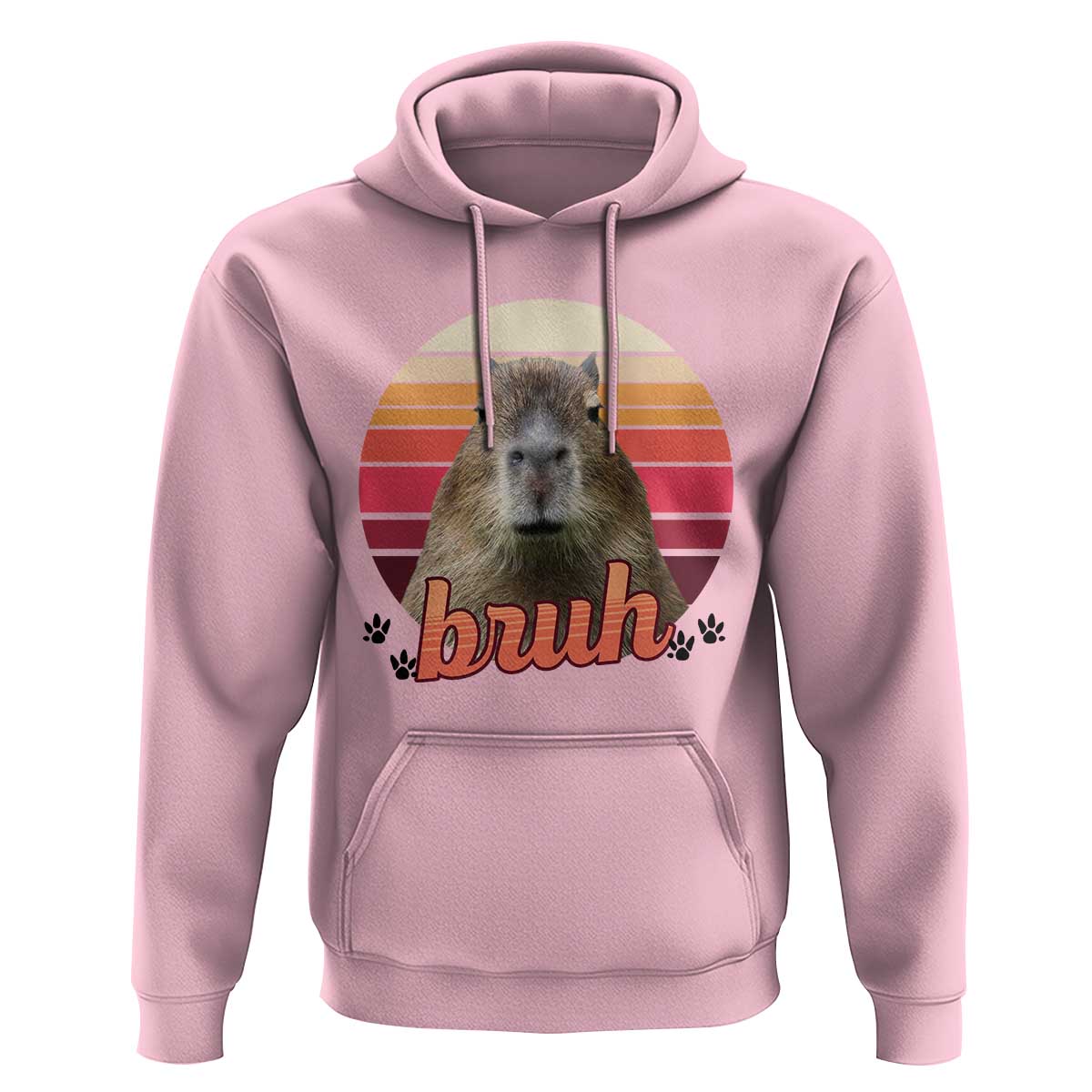 Capybara Lover Hoodie Funny Bruh Meme Animal Humor Gift - Wonder Print Shop