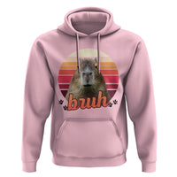 Capybara Lover Hoodie Funny Bruh Meme Animal Humor Gift - Wonder Print Shop