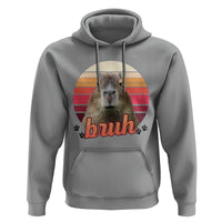 Capybara Lover Hoodie Funny Bruh Meme Animal Humor Gift - Wonder Print Shop