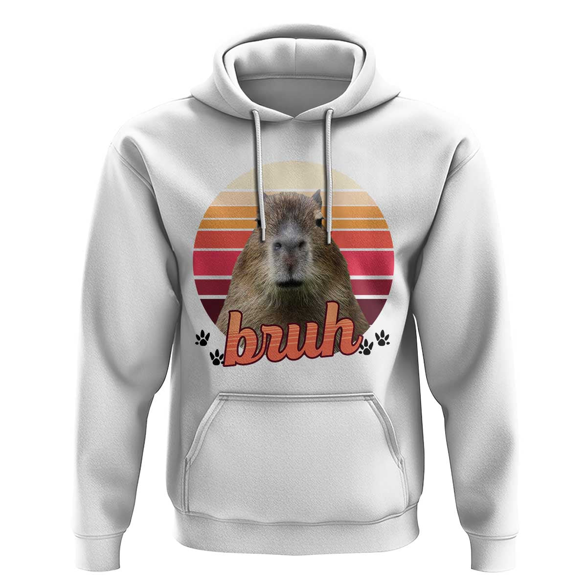 Capybara Lover Hoodie Funny Bruh Meme Animal Humor Gift - Wonder Print Shop