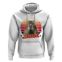 Capybara Lover Hoodie Funny Bruh Meme Animal Humor Gift - Wonder Print Shop