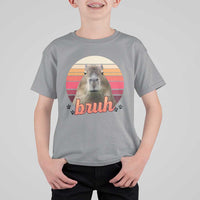 Capybara Lover T Shirt For Kid Funny Bruh Meme Animal Humor Gift - Wonder Print Shop