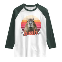 Capybara Lover Raglan Shirt Funny Bruh Meme Animal Humor Gift - Wonder Print Shop