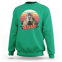 Capybara Lover Sweatshirt Funny Bruh Meme Animal Humor Gift - Wonder Print Shop