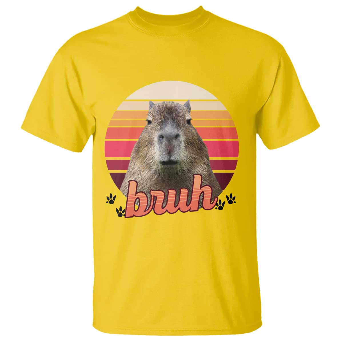 Capybara Lover T Shirt Funny Bruh Meme Animal Humor Gift - Wonder Print Shop
