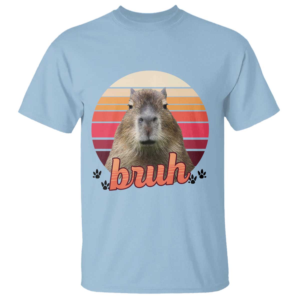 Capybara Lover T Shirt Funny Bruh Meme Animal Humor Gift - Wonder Print Shop