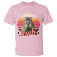 Capybara Lover T Shirt Funny Bruh Meme Animal Humor Gift - Wonder Print Shop
