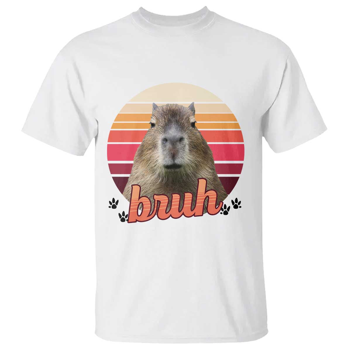 Capybara Lover T Shirt Funny Bruh Meme Animal Humor Gift - Wonder Print Shop