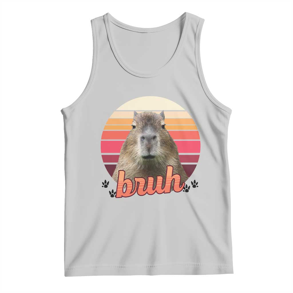 Capybara Lover Tank Top Funny Bruh Meme Animal Humor Gift - Wonder Print Shop