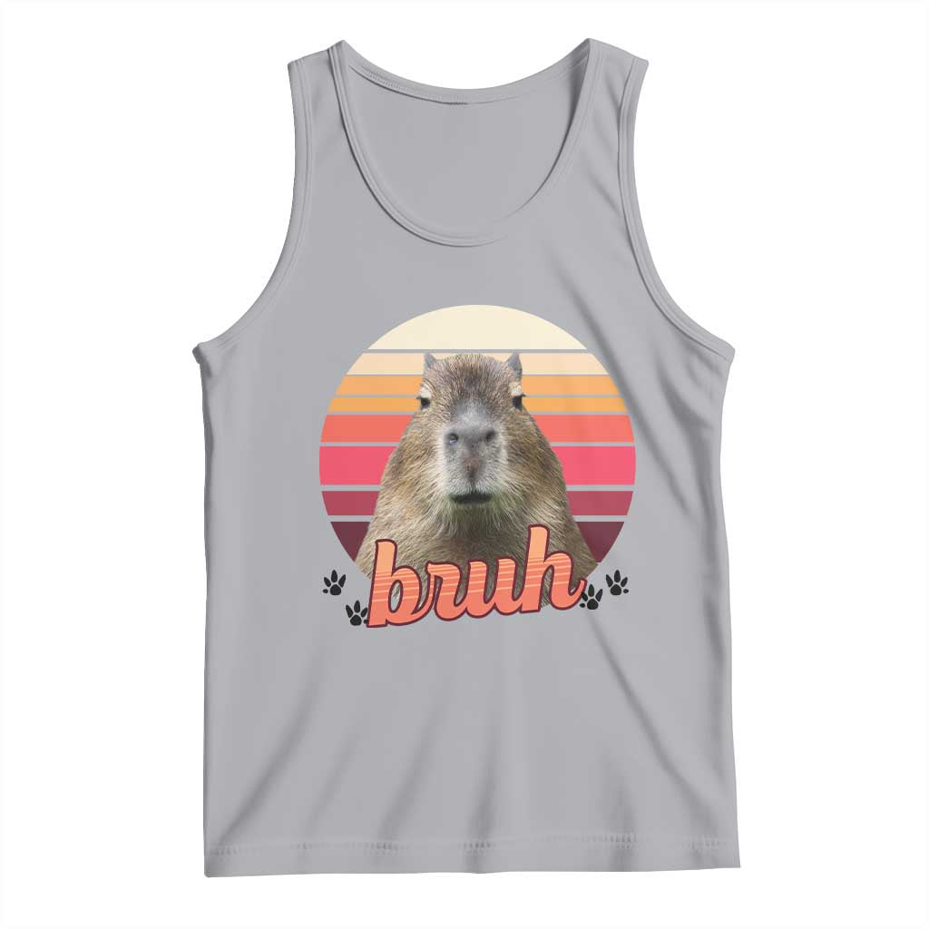 Capybara Lover Tank Top Funny Bruh Meme Animal Humor Gift - Wonder Print Shop