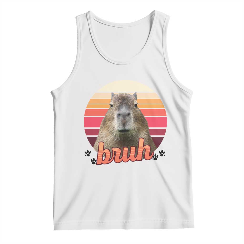 Capybara Lover Tank Top Funny Bruh Meme Animal Humor Gift - Wonder Print Shop
